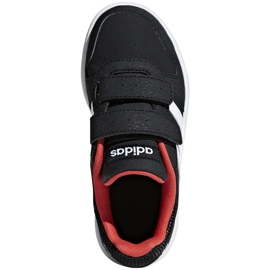 Adidas Hoops 2.0 Cmf C dječje cipele crno-crveno-bijelo B75960 bijela 1