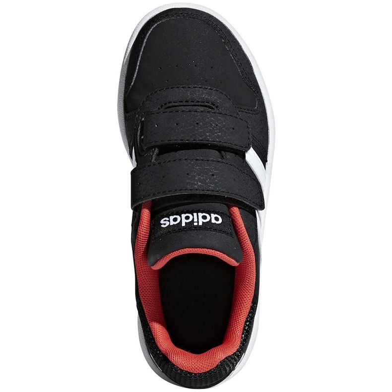 Adidas Hoops 2.0 Cmf C dječje cipele crno-crveno-bijelo B75960 bijela 1