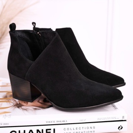 Nicole Ženske čizme s izrezanom antilopom Crne Lawrence crna 2