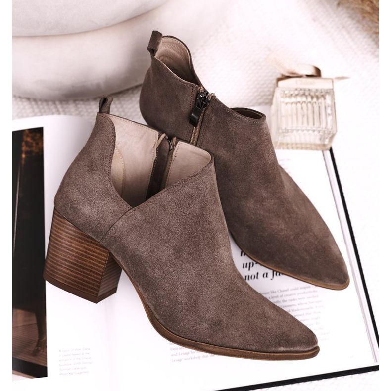 Nicole Ženske čizme s izrezanom antilopom smeđe boje Lawrence smeđa 2