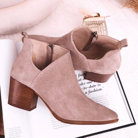 Nicole Ženske čizme s izrezanim antilopom Cappuccino Lawrence smeđa višebojan 2