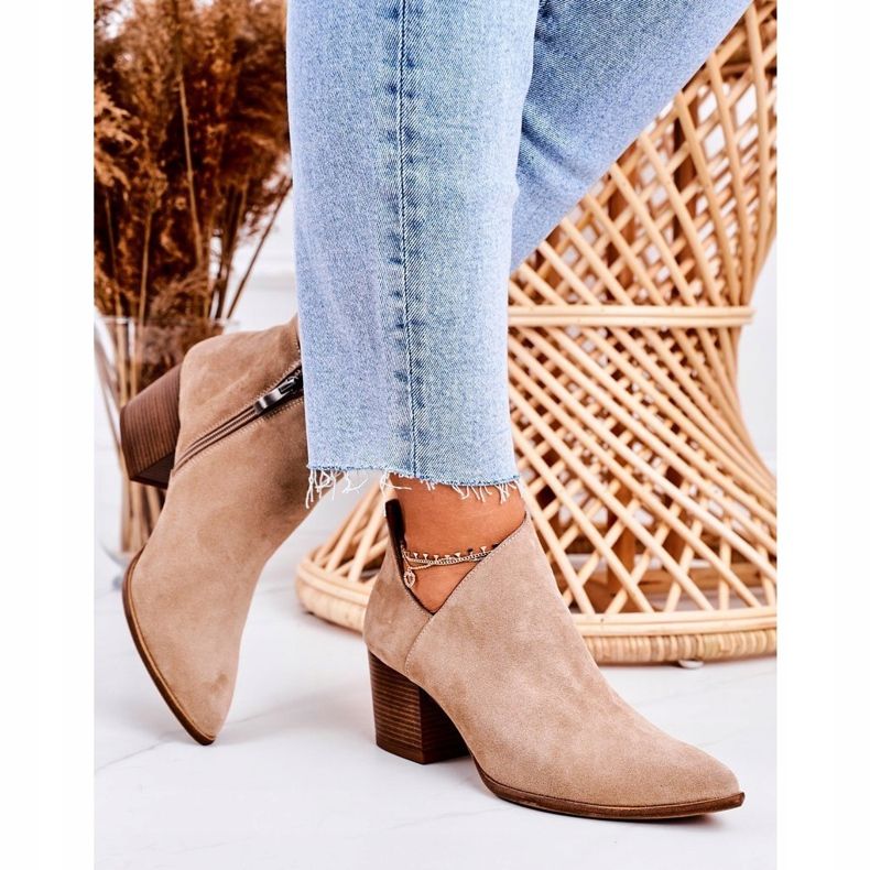 Nicole Ženske gležnjače s izrezanom antilopom bež boje Lawrence smeđa 1