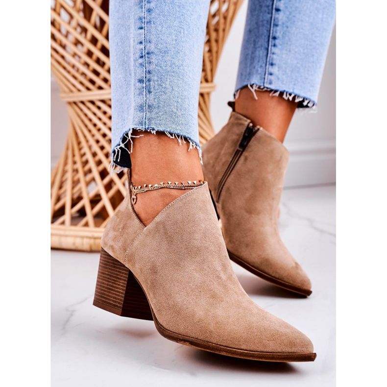 Nicole Ženske gležnjače s izrezanom antilopom bež boje Lawrence smeđa 2