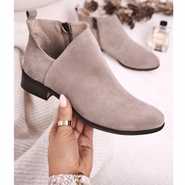 Nicole Ženske čizme s kapucinom od antilopa s V izrezom Clarence smeđa višebojan 1