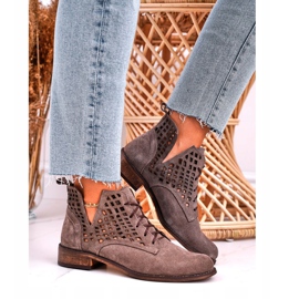 Nicole Ženske otvorene antilop smeđe čizme Susannah smeđa 2