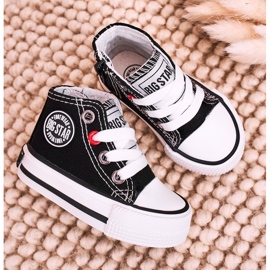 Dječje visoke tenisice s patentnim zatvaračem Big Star HH374188 Crne crna 1