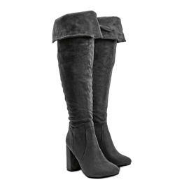 Sive, izolirane čizme s mekim infracrvenim gornjim dijelom siva 1