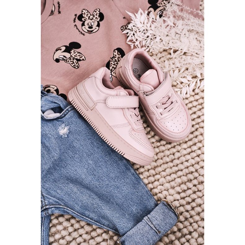 Apawwa Dječje sportske cipele s čičak ružičastim prozračnim ružičasta 1