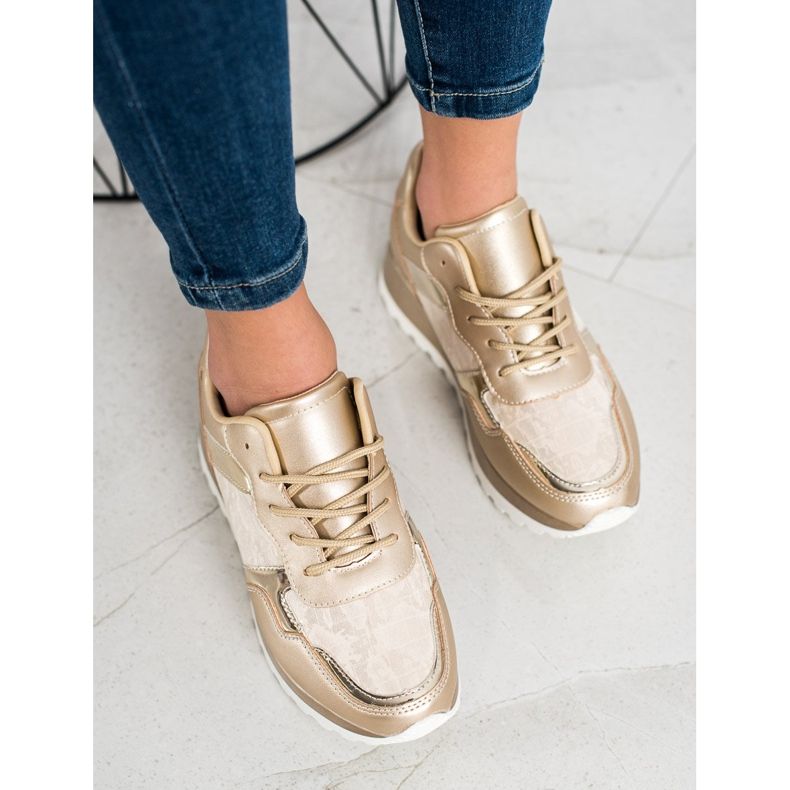 Bestelle Elegantne tenisice bež 1