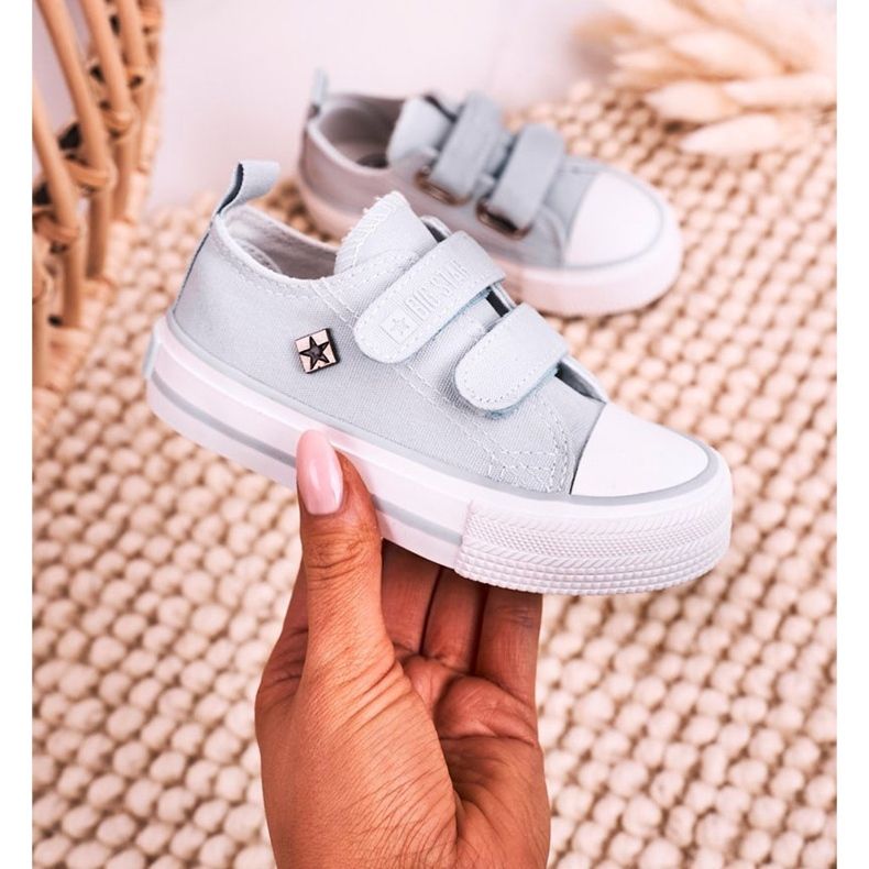 Dječje niske tenisice s čičkom Big Star HH374100 Plava 1