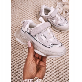 Apawwa Dječje tenisice za tenisice s transparentnim potplatom, bijele Bailey bijela 2