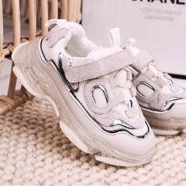 Apawwa Dječje tenisice za tenisice s transparentnim potplatom, bijele Bailey bijela 1