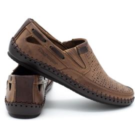 Polbut Muške cipele, ažur natikače J68L smeđe smeđa 1