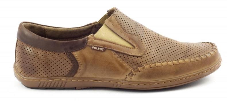 Perforirane muške cipele JO29P smeđe smeđa 1