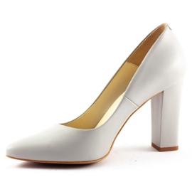 Clasicco Ženske pumpe na post 1089 svijetlo sive boje siva 1