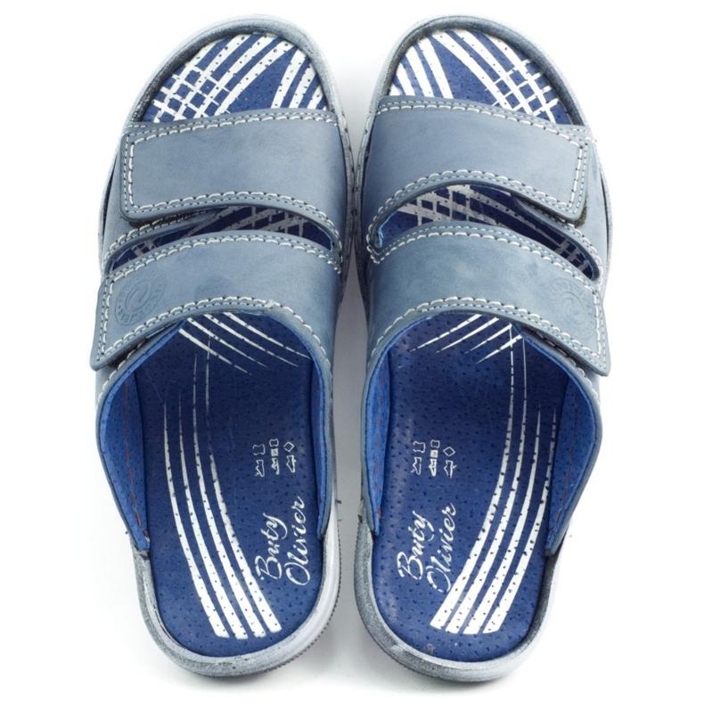 Muške papuče 048 Plava tamnoplava 1