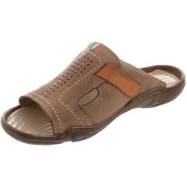 Muške papuče 307 smeđe smeđa 1