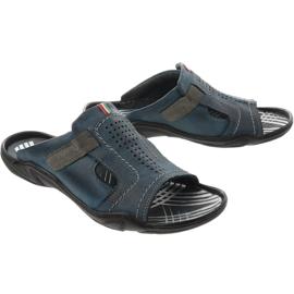 Muške papuče 307 tamnoplave boje mornarsko plava 1