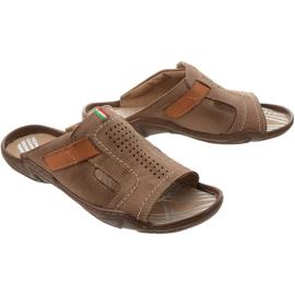 Muške papuče 307 smeđe smeđa 2