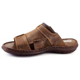 Polbut Muške papuče 358 smeđe siva 2