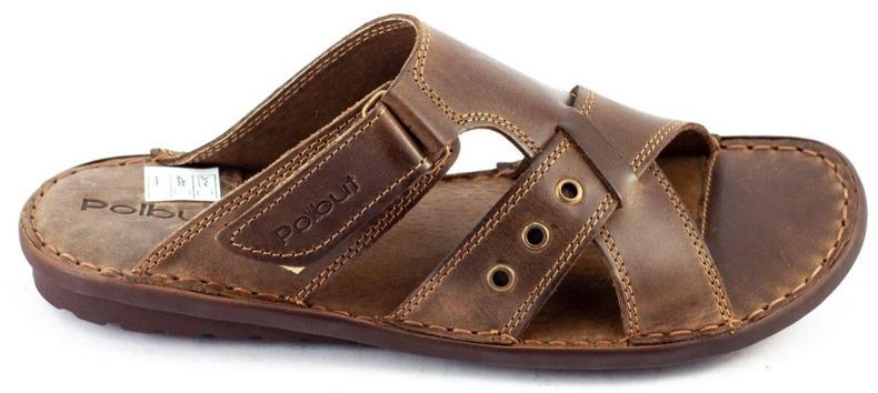 Polbut SA05 smeđe muške papuče smeđa 2