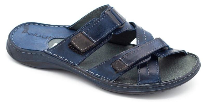 Polbut Muške papuče mornarsko plave boje SA06 tamnoplava 1