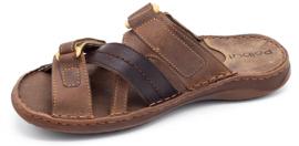 Polbut Muške smeđe papuče SA06 smeđa 2