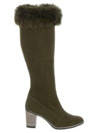 Olivier Diana izolirane čizme s krzno zeleno zelena 1