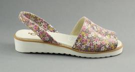 Dolce Pietro Ljetne kožne sandale 2203 s cvijećem višebojan 1