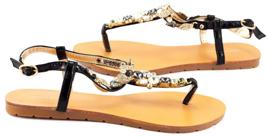 Crne sandale 6506 za žene crna 1