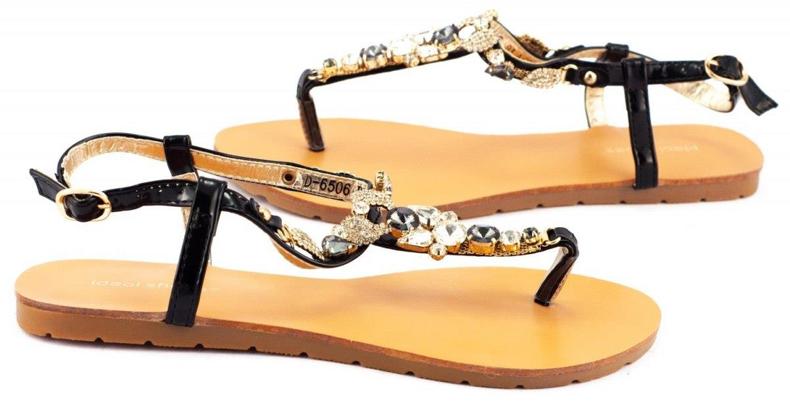 Crne sandale 6506 za žene crna 1