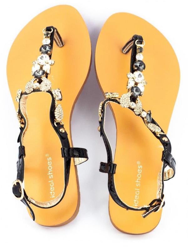 Crne sandale 6506 za žene crno 2