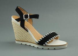 Marqullz Klinaste sandale 6240 pletene crne boje crno 1