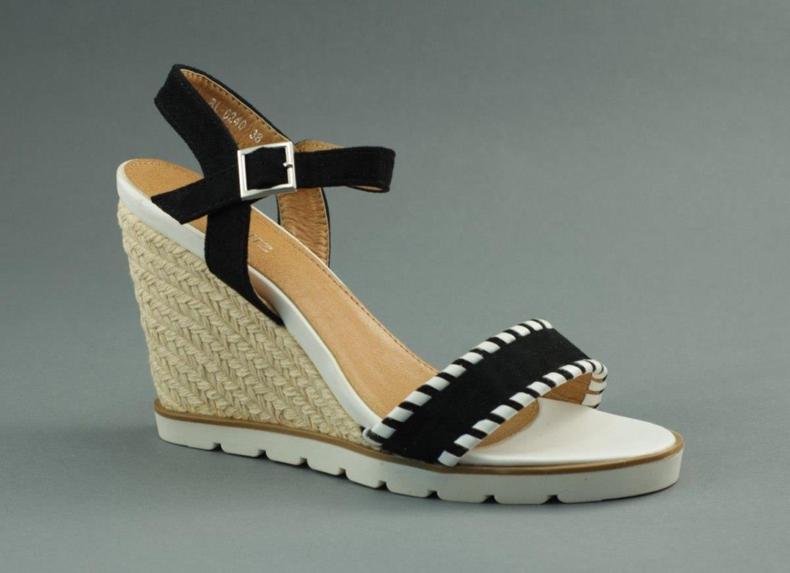 Marqullz Klinaste sandale 6240 pletene crne boje crna 1