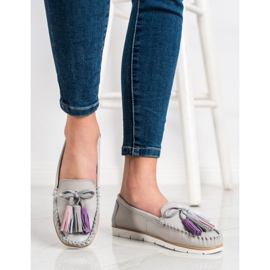 Evento Kožne mokasine s resama bež 2