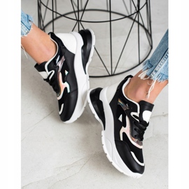 Sweet Shoes Elegantne crne tenisice crna 1