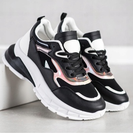 Sweet Shoes Elegantne crne tenisice crna 2