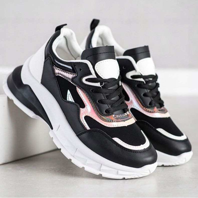 Sweet Shoes Elegantne crne tenisice crna 2