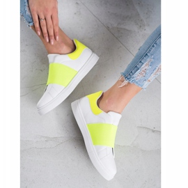 SHELOVET Klizne cipele s elastičnom trakom bijela 1