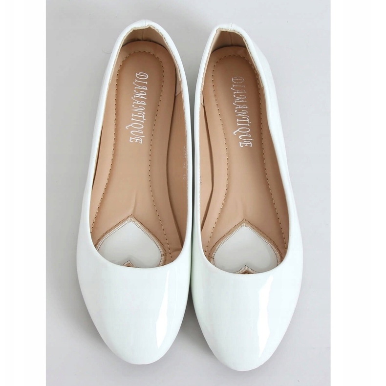 Bijele lakirane balerinke 9988-60 Bijele bijela 1