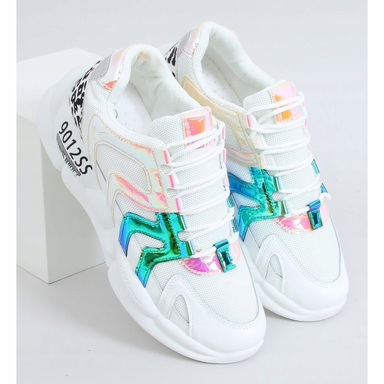 Bijele sportske cipele B0-233 Žuta bijela raznobojna 1