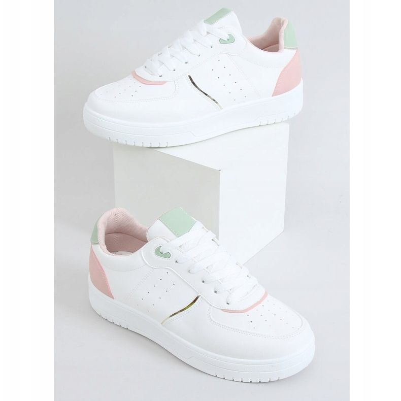 Bijele ženske sportske cipele BL218P Pink bijela 1