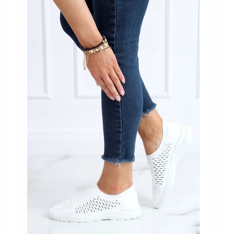 Bijele sportske čarape 9862 Bijele bijela 2