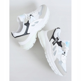 Bijele ženske sportske cipele B0-553 BIJELO / CRNO bijela raznobojna 1