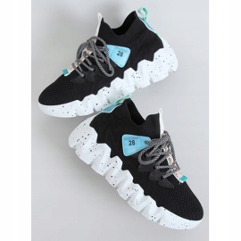 Crne NB387 Crne sportske cipele s visokim potplatom crna 1