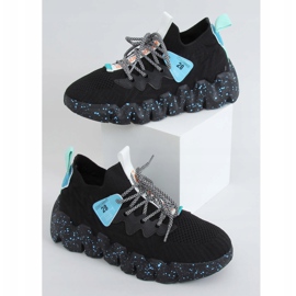 Crne NB387 Allblack sportske cipele s visokim potplatom crno 1