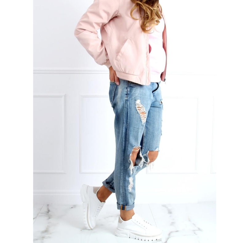 Bijele tenisice s visokim potplatom u bež boji NB382P bijela 2