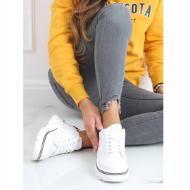 Tenisice na visokom potplatu bijele NB382P Bijele bijela 2