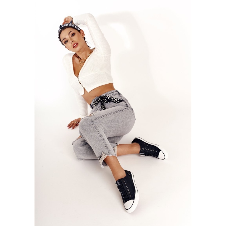 Ženske tenisice Big Star gumeni prst crni DD274338 crno 1