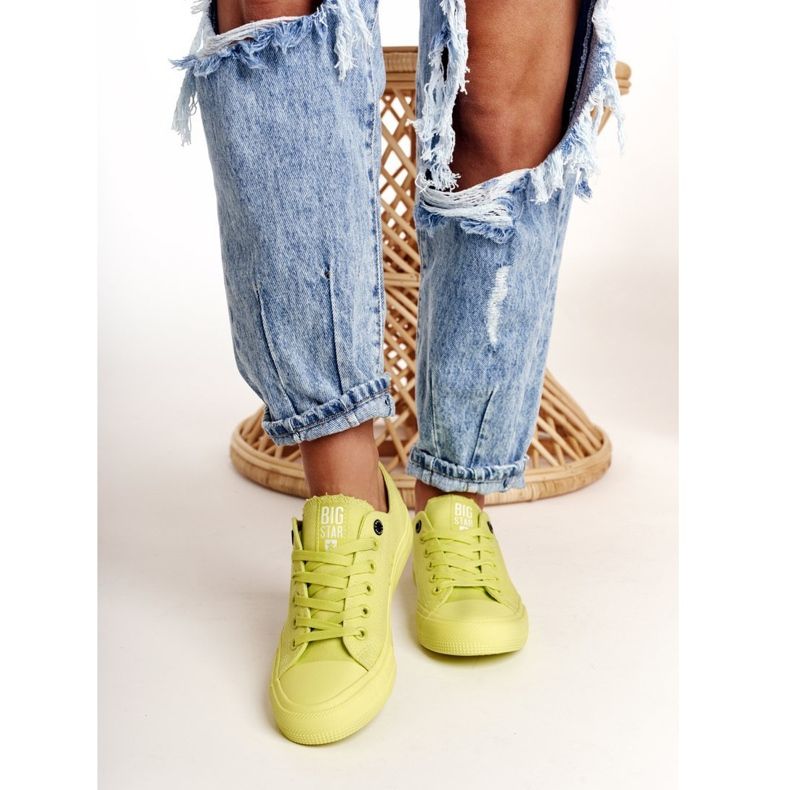 Ženske tenisice Big Star Lime AA274012 žuta boja 1